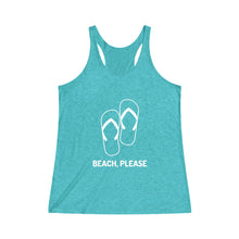 Load image into Gallery viewer, Beach, Please - Ladies&#39; Racerback Tank
