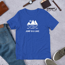 Load image into Gallery viewer, Jump in a Lake - Softstyle Unisex Tee
